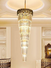 Gold Staircase Crystal Chandelier CL7128