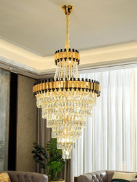 Gold Staircase Crystal Chandelier CL8166