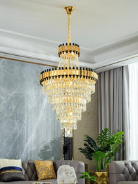 Gold Staircase Crystal Chandelier CL8166