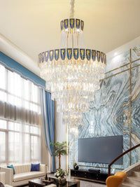 Gold Staircase Crystal Chandelier CL8167