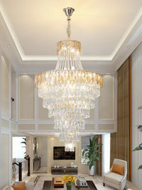 Gold Staircase Crystal Chandelier CL8167