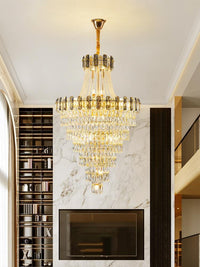 Gold Staircase Crystal Chandelier CL8168