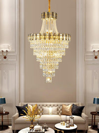 Gold Staircase Crystal Chandelier CL8168