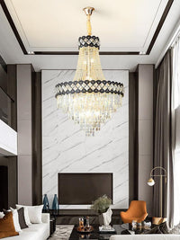 Gold Staircase Crystal Chandelier CL8169