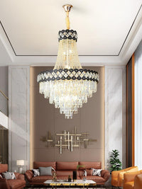 Gold Staircase Crystal Chandelier CL8169