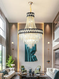 Gold Staircase Crystal Chandelier CL8169