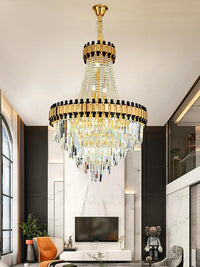 Gold Staircase Crystal Chandelier CL8180