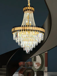 Gold Staircase Crystal Chandelier CL8180