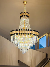 Gold Staircase Crystal Chandelier CL8180