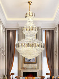Gold Staircase Crystal Chandelier CL8188