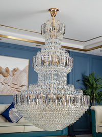 Gold Staircase Crystal Chandelier CL8188
