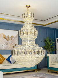 Gold Staircase Crystal Chandelier CL8188