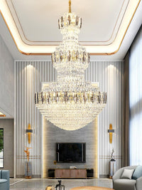 Gold Staircase Crystal Chandelier CL8188