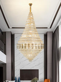 Gold Staircase Crystal Chandelier CL8588