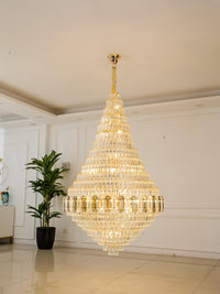 Gold Staircase Crystal Chandelier CL8588