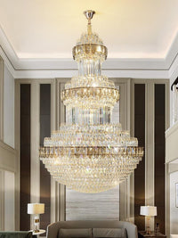 Gold Staircase Crystal Chandelier CL8661