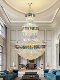Gold Staircase Crystal Chandelier CL8661