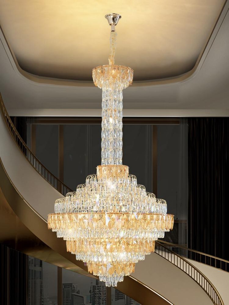 Gold Staircase Crystal Chandelier CL8663