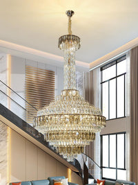 Gold Staircase Crystal Chandelier CL8663