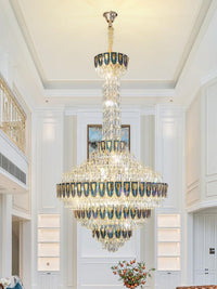 Gold Staircase Crystal Chandelier CL8663