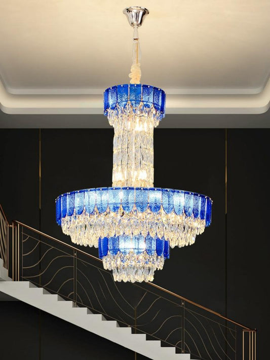 Gold Staircase Crystal Chandelier CL8666