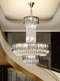 Gold Staircase Crystal Chandelier CL8666