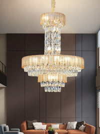 Gold Staircase Crystal Chandelier CL8666