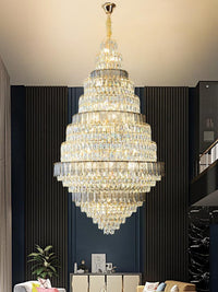 Gold Staircase Crystal Chandelier CL8667