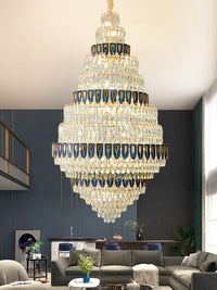 Gold Staircase Crystal Chandelier CL8667
