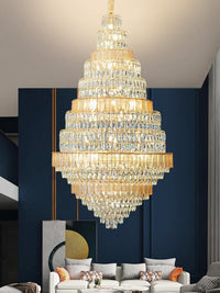 Gold Staircase Crystal Chandelier CL8667
