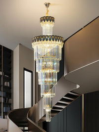 Gold Staircase Crystal Chandelier CL8668