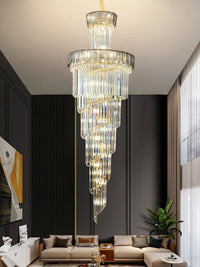 Gold Staircase Crystal Chandelier CL8669