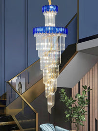 Gold Staircase Crystal Chandelier CL8669