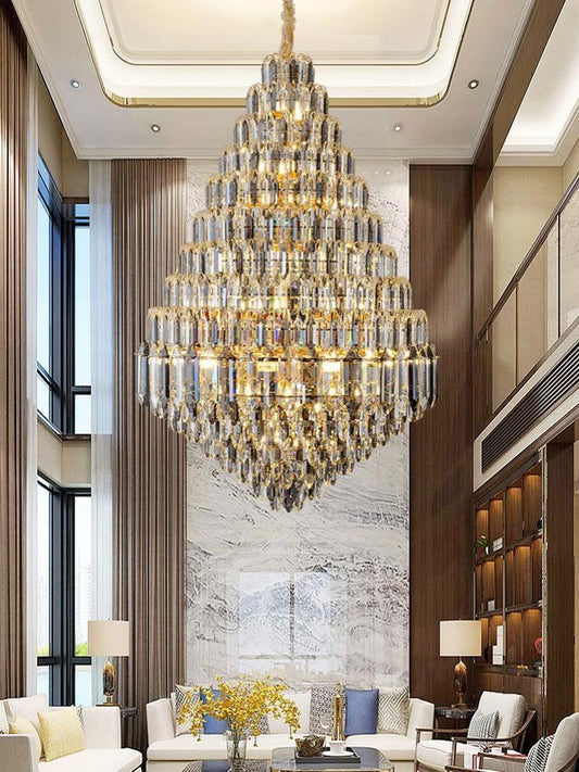 Gold Staircase Crystal Chandelier CL8688-1