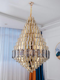 Gold Staircase Crystal Chandelier CL8688-2