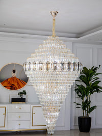 Gold Staircase Crystal Chandelier CL8788