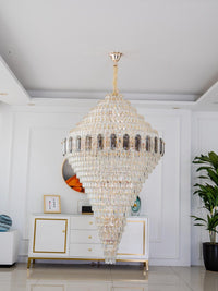 Gold Staircase Crystal Chandelier CL8788