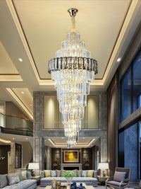 Gold Staircase Crystal Chandelier CL8807