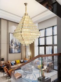 Gold Staircase Crystal Chandelier CL8888