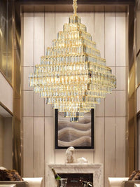 Gold Staircase Crystal Chandelier CL8888