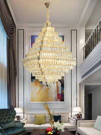 Gold Staircase Crystal Chandelier CL8888