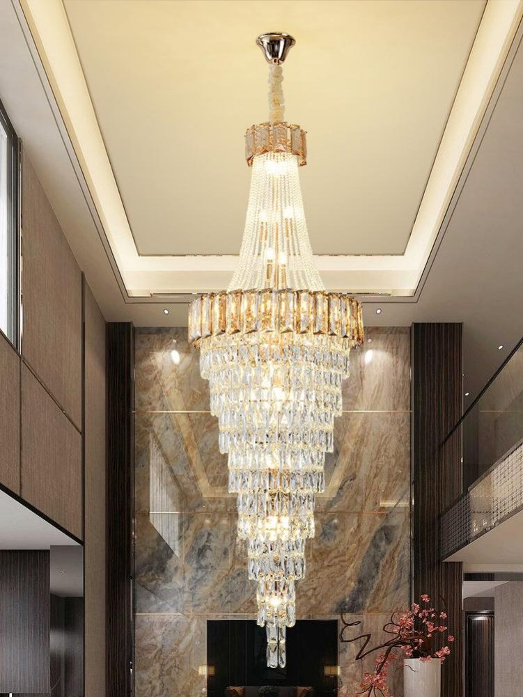 Gold Staircase Crystal Chandelier CL8896