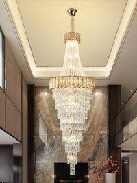 Gold Staircase Crystal Chandelier CL8896