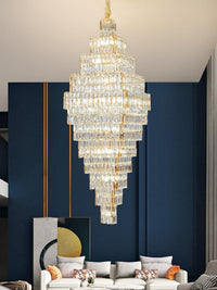 Gold Staircase Crystal Chandelier CL8898