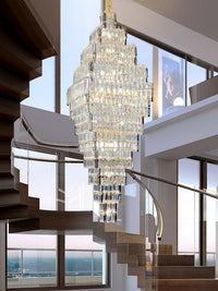Gold Staircase Crystal Chandelier CL8898