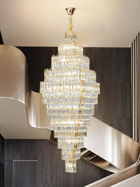 Gold Staircase Crystal Chandelier CL8898