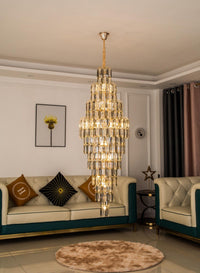 Gold Staircase Crystal Chandelier CL9866