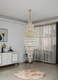 Gold Staircase Crystal Chandelier CL9866