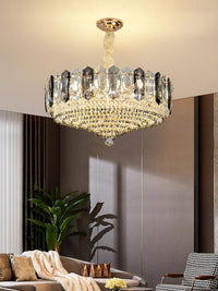 Gold Tiered Crystal Chandelier CL2309-2