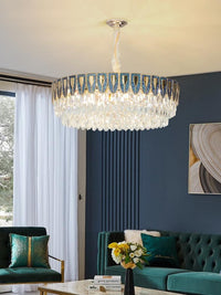Gold Tiered Crystal Chandelier CL8665